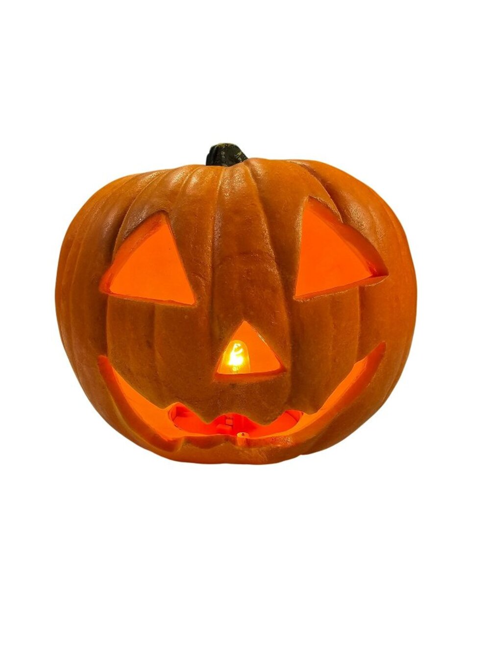 Gemmy Industries 8" Foam Blow Mold Light-Up Jack-O-Lantern Pumpkin Halloween